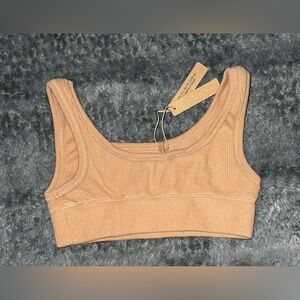 SKIMS Brushed Waffle Scoop Bra
